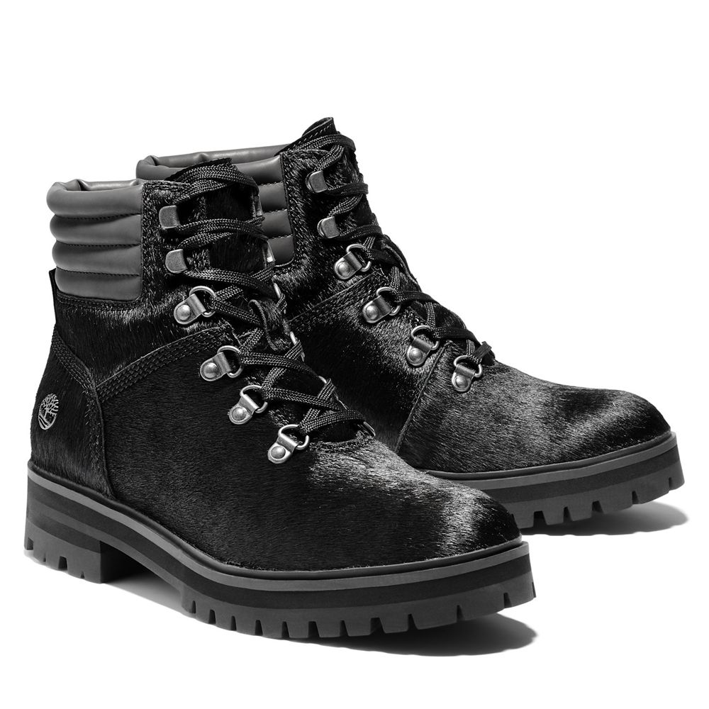 Botas Con Cordones Timberland Argentina Mujer - London Square - Negras - ILOHYX-365